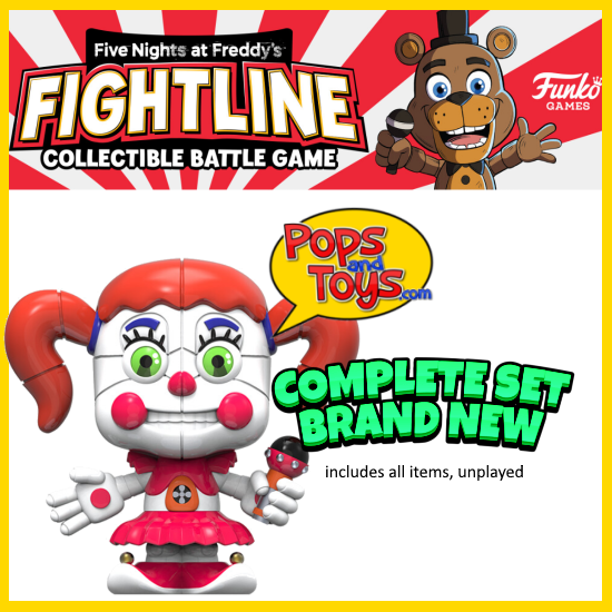 Funko Fightline FNAF Circus Baby Complete Set New Gamestop Exclusive Figure