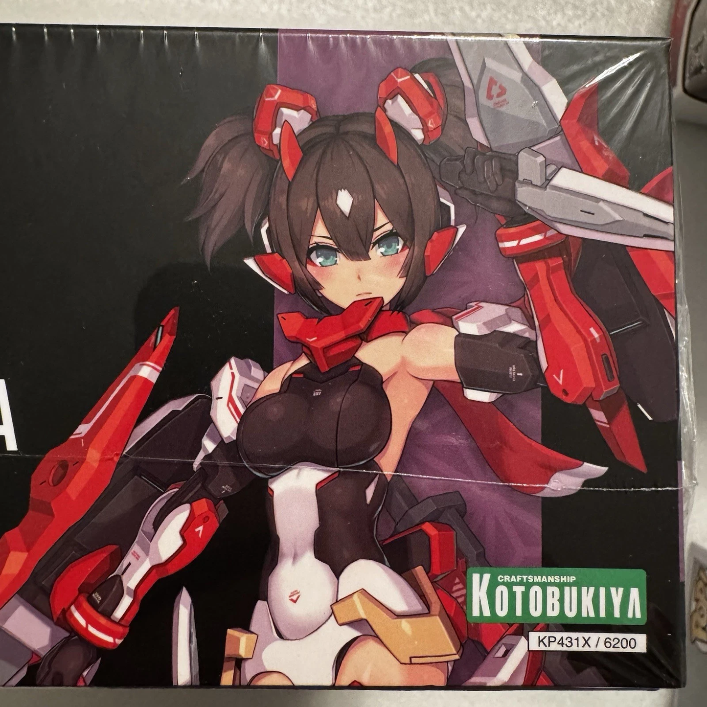Kotobukiya Megami Device ASRA Ninja 1/1 plastic model kit featuring articulated anime girl with futuristic ninja armor and weapons.