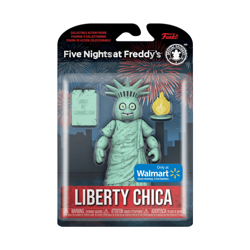 Funko FNAF Liberty Chica Action Figure Five Nights at Freddy's Walmart Exclusive