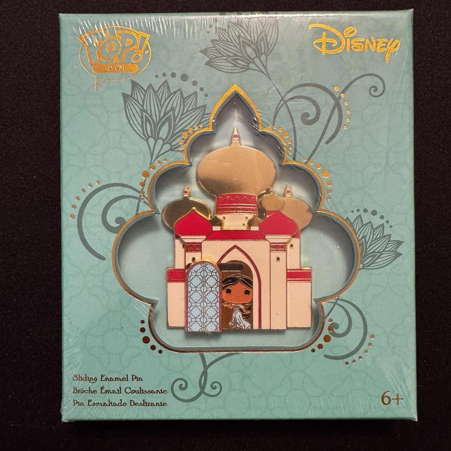 Loungefly Princess Jasmine Palace Sliding Disney Pin 3" Limited 1200