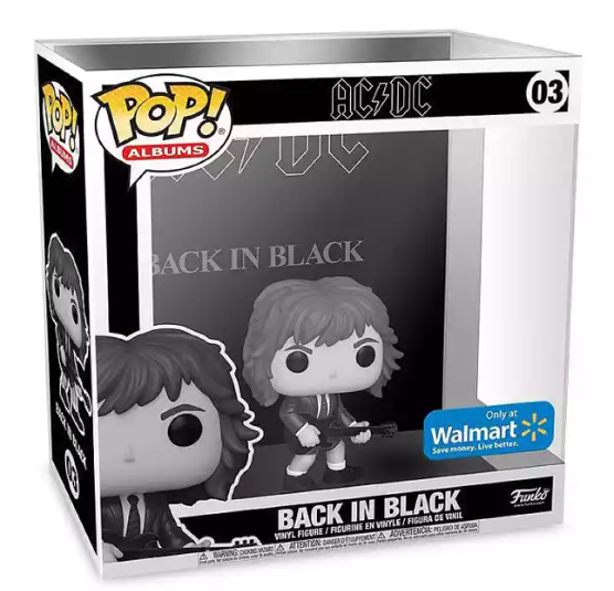 Funko POP! Albums: AC/DC - Back in Black (B&W) Rocks Walmart Exclusive