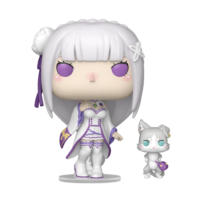 Funko POP! Re:ZERO – Starting Life in Another World - Emilia with Puck # 2112 - with protector