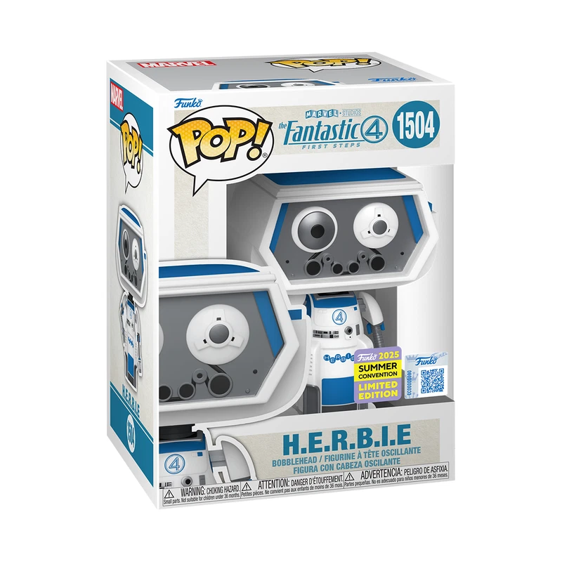 Funko Pop! H.E.R.B.I.E. Fantastic 4 Funko Pop Vinyl Figure #1504 Marvel herbie