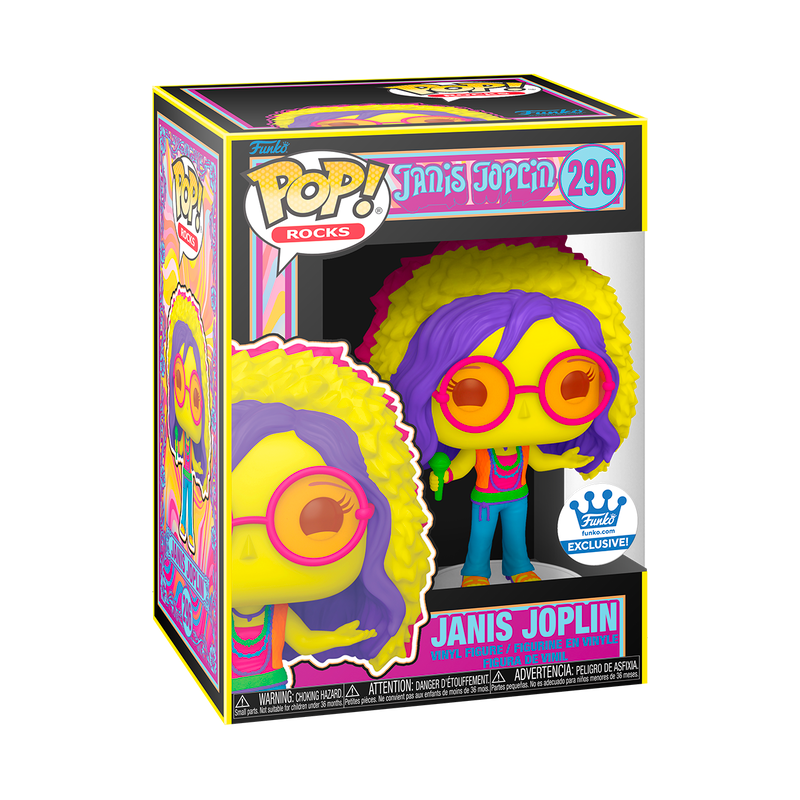 Funko Pop! Rocks: Janis Joplin Black Light #296