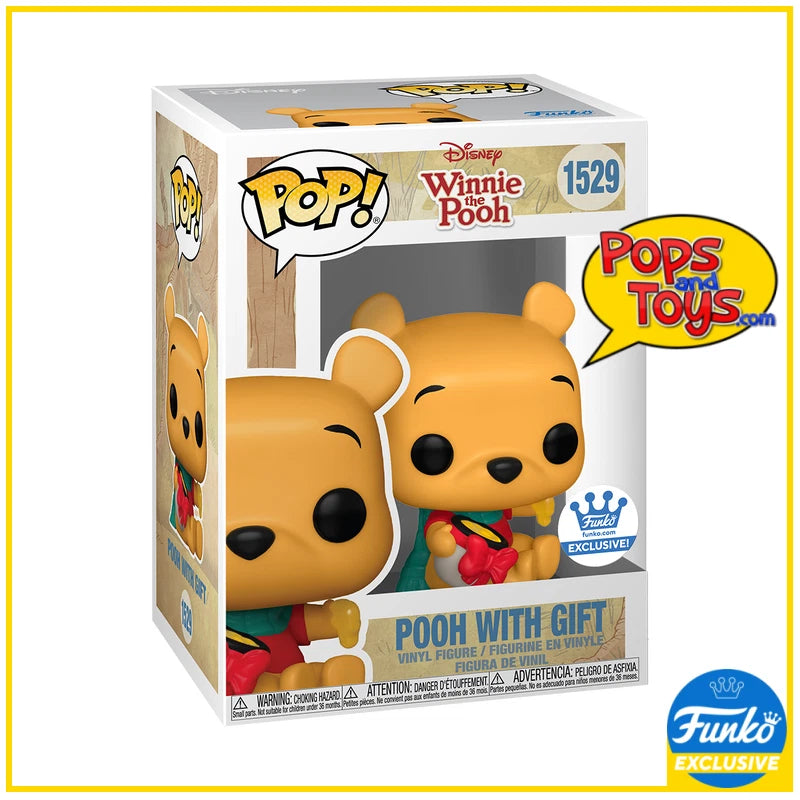 Funko Pop Disney #1529 Pooh With Gift Winnie the Pooh Funko Shop Exclusive (IB)