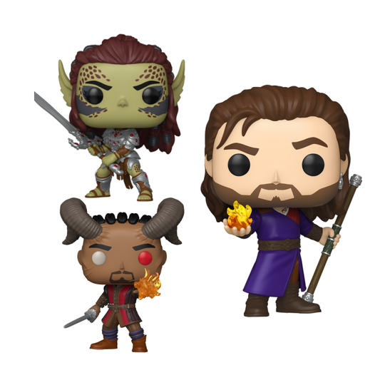Funko Pop! Baldur's Gate - Bundle set 3 pieces Lae'zel + Wyll + Gate - Set of 3 Pops!