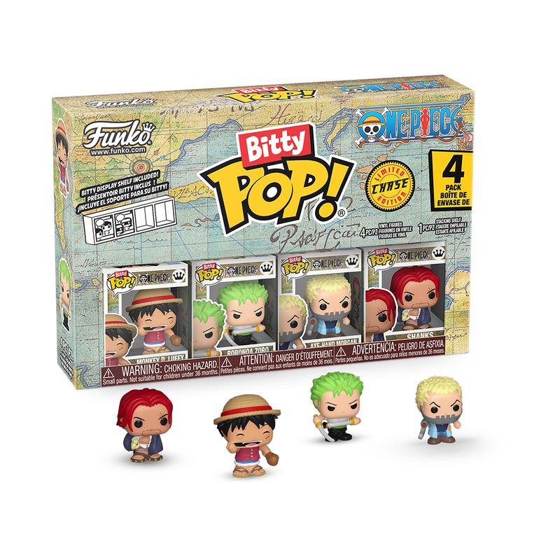 Funko Bitty Pop! One Piece Series 1, 2, 3 and 4, with All Chases Guaranteed