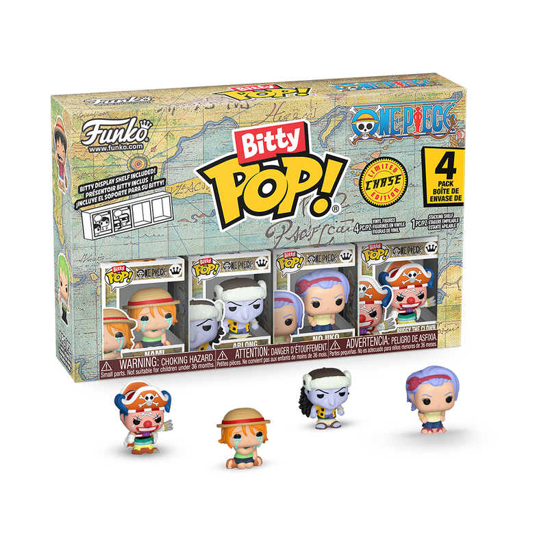 Funko Bitty Pop! One Piece Series 1, 2, 3 and 4, with All Chases Guaranteed