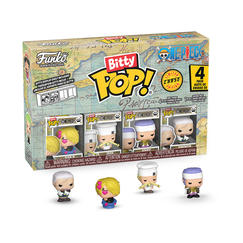 Funko Bitty Pop! One Piece Series 1, 2, 3 and 4, with All Chases Guaranteed