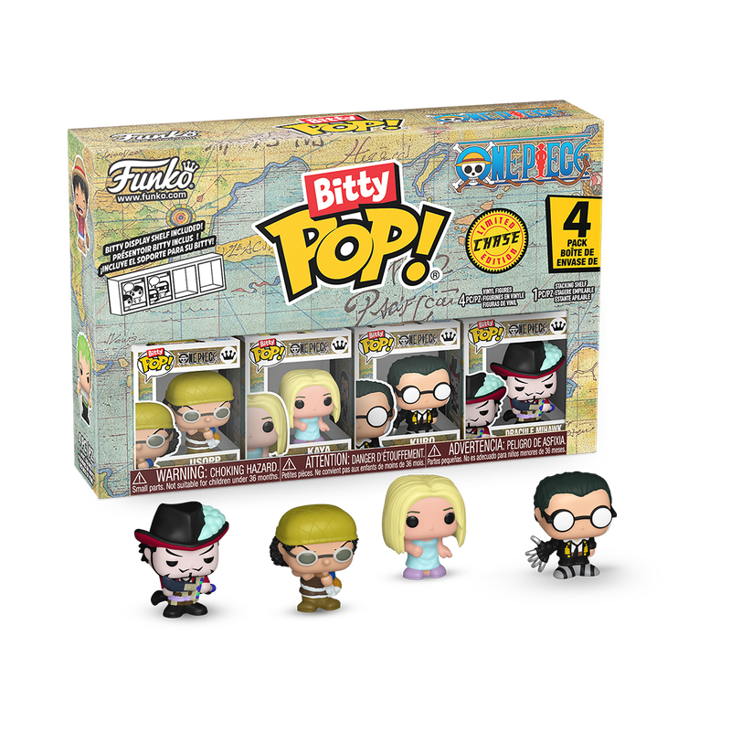 Funko Bitty Pop! One Piece Series 1, 2, 3 and 4, with All Chases Guaranteed