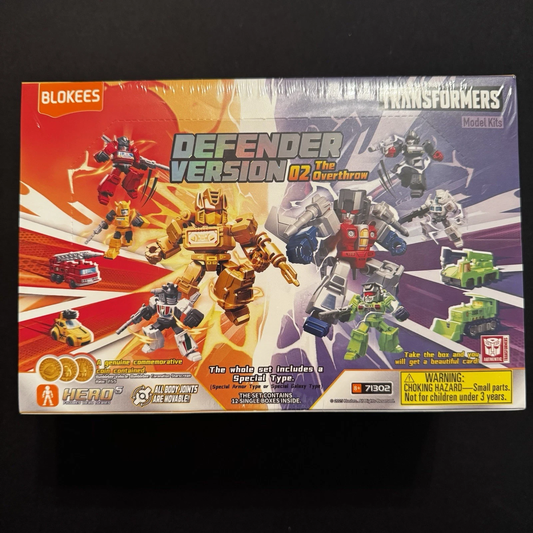 Blokees Transformers Defender 2 - 12 Pack Class Series - Sealed Case - Overthrow