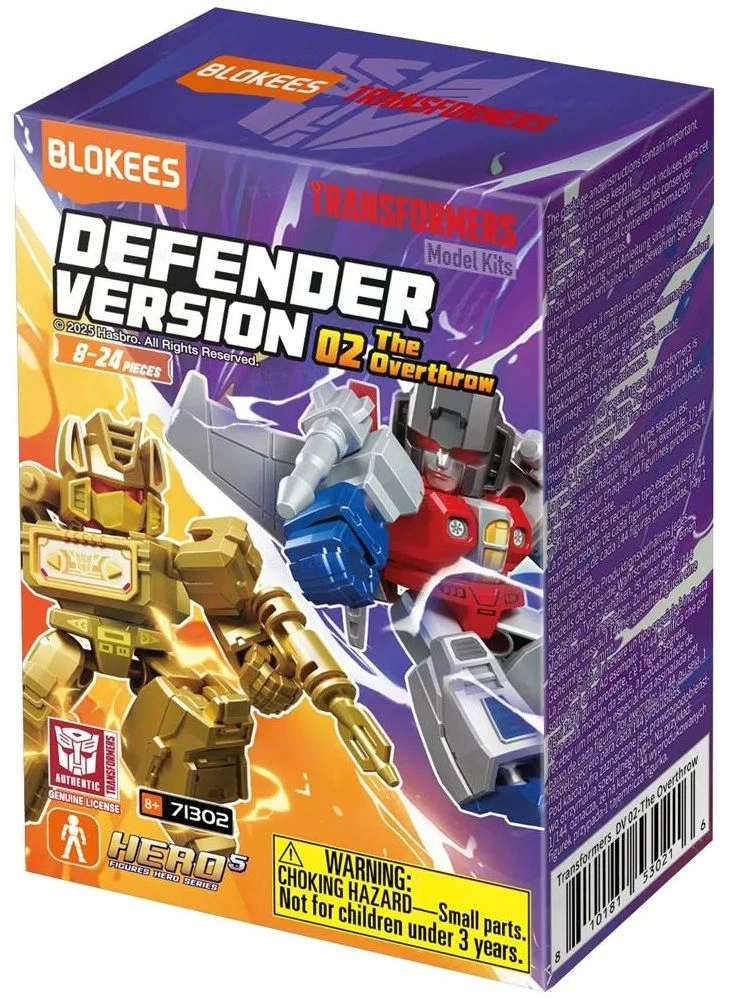 Blokees Transformers Defender 2 - 12 Pack Class Series - Sealed Case - Overthrow