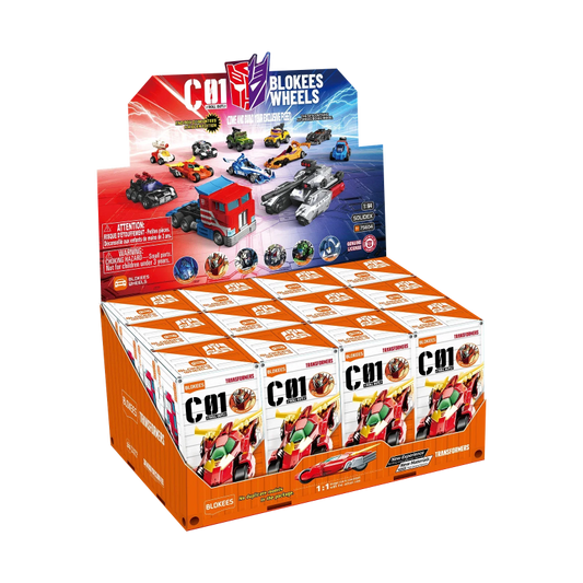 Blokees Wheels Transformers C01 - 12 Pack Sealed Display Case - No Duplicates
