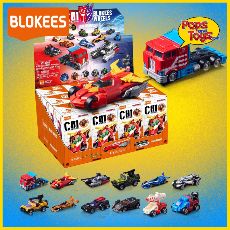 Blokees Wheels Transformers C01 - 12 Pack Sealed Display Case - No Duplicates