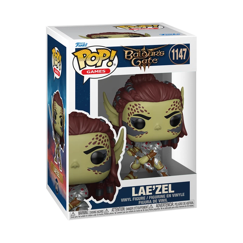 Funko Pop! Baldur's Gate - Bundle set 3 pieces Lae'zel + Wyll + Gate - Set of 3 Pops!