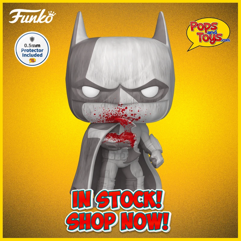 Funko Pop Batman Arkham City #602 Bloody Exclusive plus protector