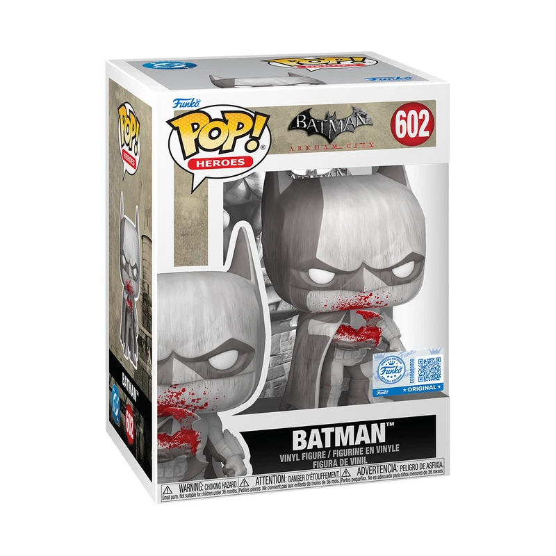 Funko Pop Batman Arkham City #602 Bloody Exclusive plus protector