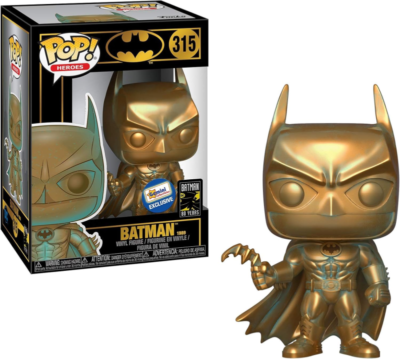 Funko Pop! Batman 80th - Batman 1989 (Patina) Exclusive [Vaulted]