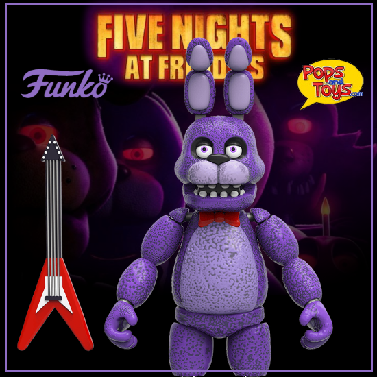 Funko FNAF Bonnie With Guitar and Springtrap Leg Action Figure 5"