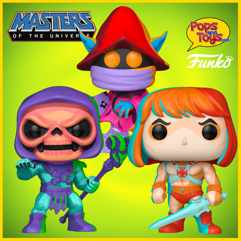 Funko Pop He-Man Skeletor Orko Bundle Set of 3 Figures Comic Deco Masters Of The Universe