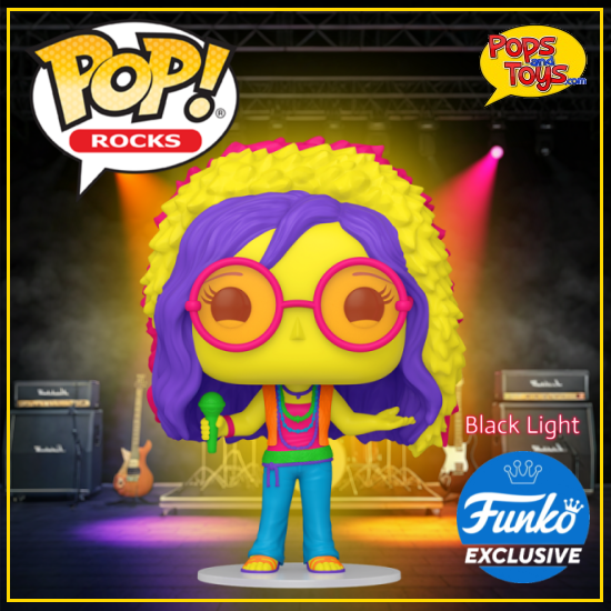 Funko Pop! Rocks: Janis Joplin Black Light #296