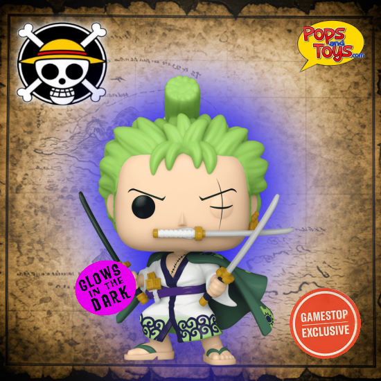 Funko Pop One Piece RORONOA ZORO Glow Volcano X Exclusive #923