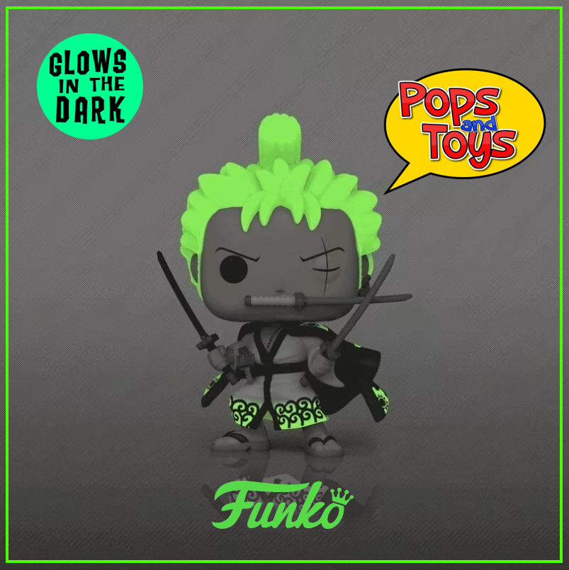 Funko Pop One Piece RORONOA ZORO Glow Volcano X Exclusive #923