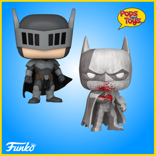 Funko Pop! Bundle - Batman Arkham City #602 Bloody and Batman Knight #513 Exclusive Vinyl Figure DC Comics