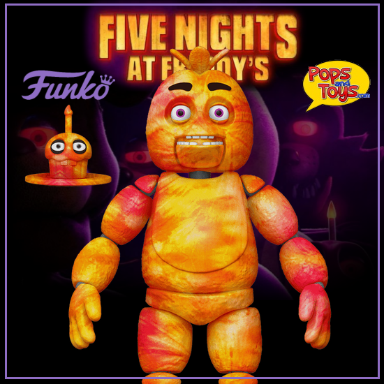 Funko FNAF Tie Dye Chica with Cupcake Action Figure Five Nights at Freddy's