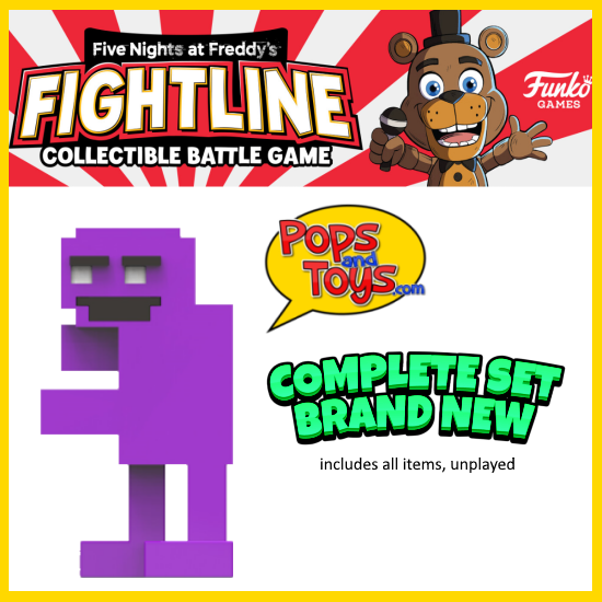 Funko Fightline FNAF Purpleguy Complete Set New Gamestop Exclusive Figure