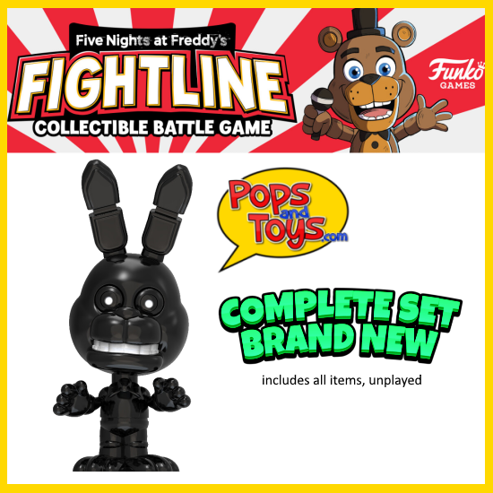 Funko Fightline FNAF Rwqfsfasxcr Complete Set New Gamestop Exclusive Game Figure