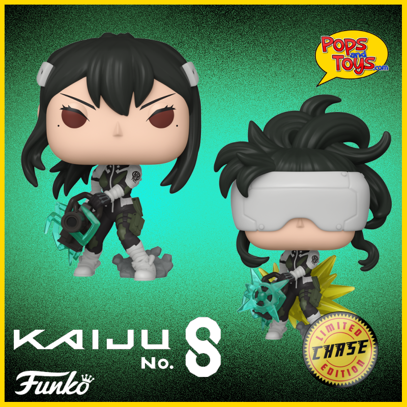 Funko Pop! Mina Ashiro #2083 CHASE & COMMON Kaiju No. 8 Bundle Set