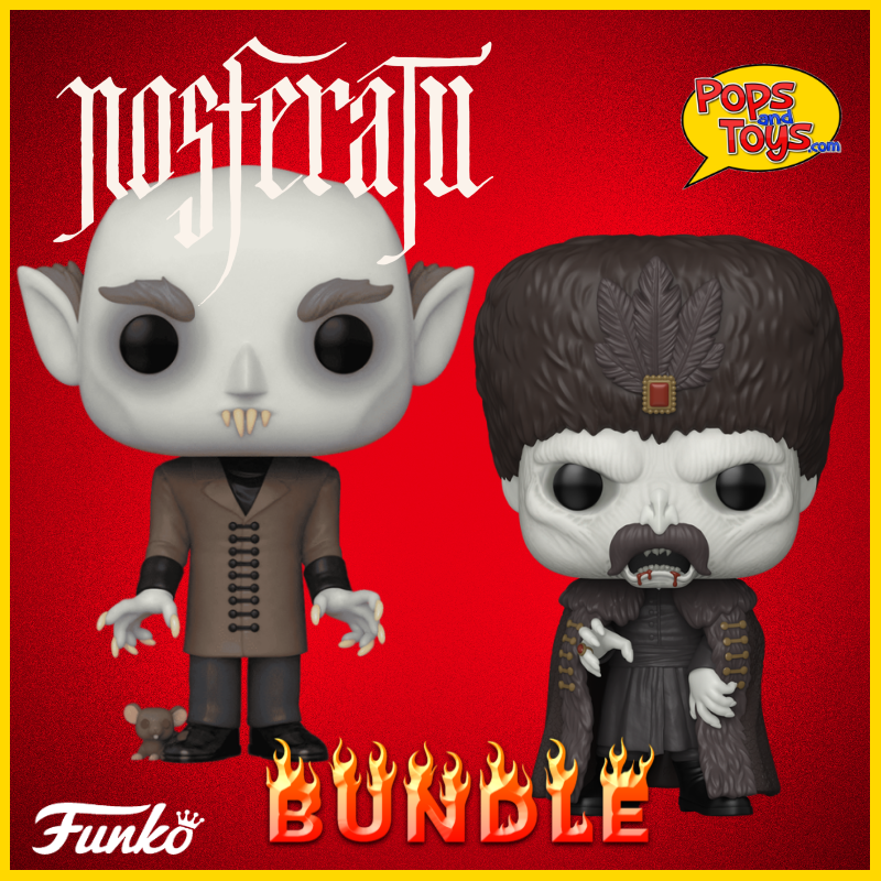 Funko Pop! Nosferatu Count Orlok with Coat #1921 + #1267 Common Bundle Set of 2