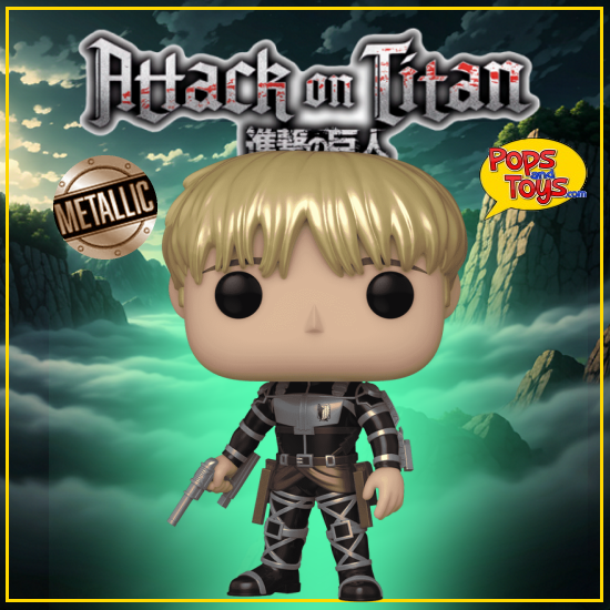 Funko Pop! Armin Arlelt Attack On Titan #1447 Metallic Chalice Exclusive