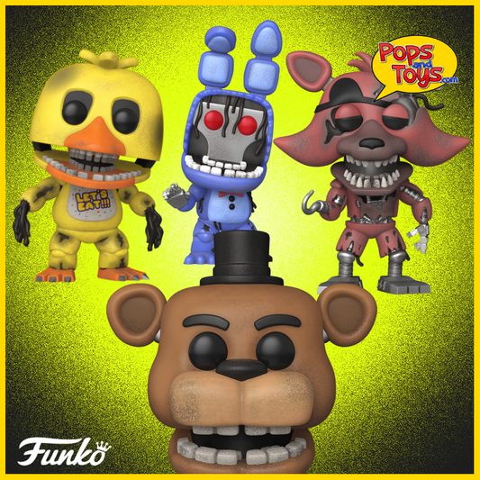 Funko Pop! FNAF Withered Bundle Set of 4 #1083 #1084 #1085 #1086