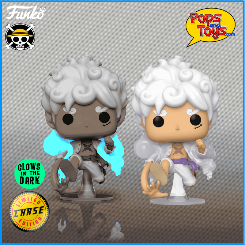 Funko POP One Piece Luffy Gear #1607 CHASE + Common Bundle Set