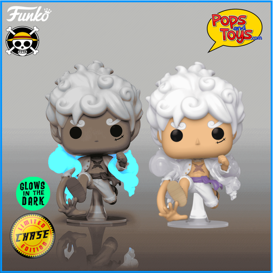 Funko POP One Piece Luffy Gear #1607 CHASE + Common Bundle Set