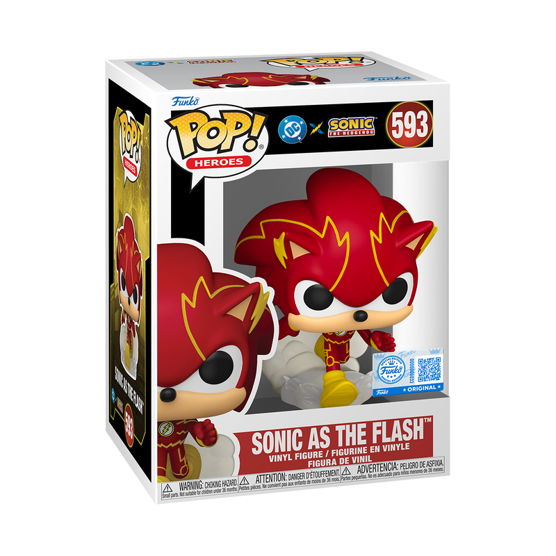 Funko Pop Heroes! DC x Sonic the Hedgehog As the Flash Special Edition #593