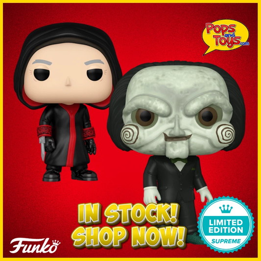 Funko Pop!  Bundle Saw - Jigsaw # 1820 plus Billy the Puppet # 1822 - Limited LE 9500 Set