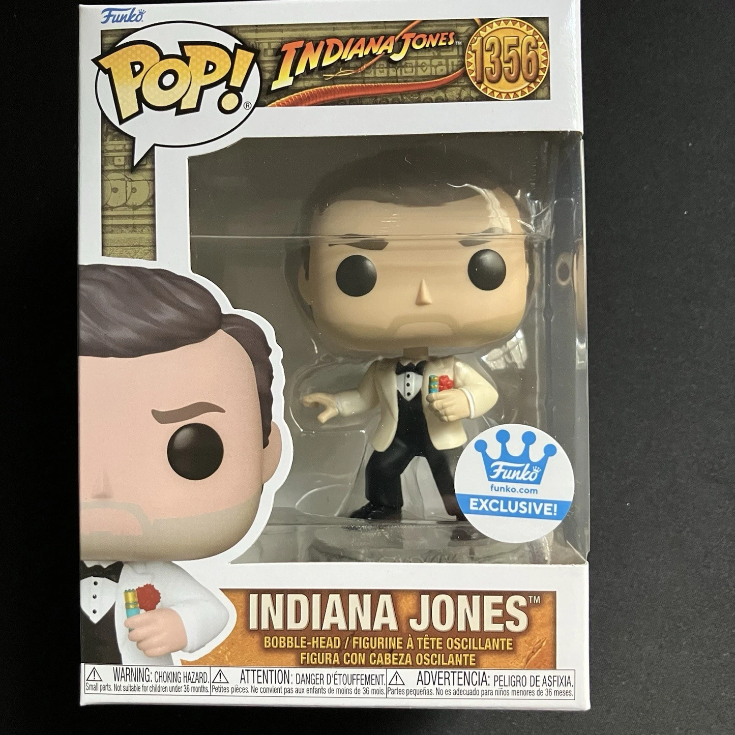 Funko Pop! Indiana Jones in Tuxedo #1356 Vinyl Figure Shop Exclusive