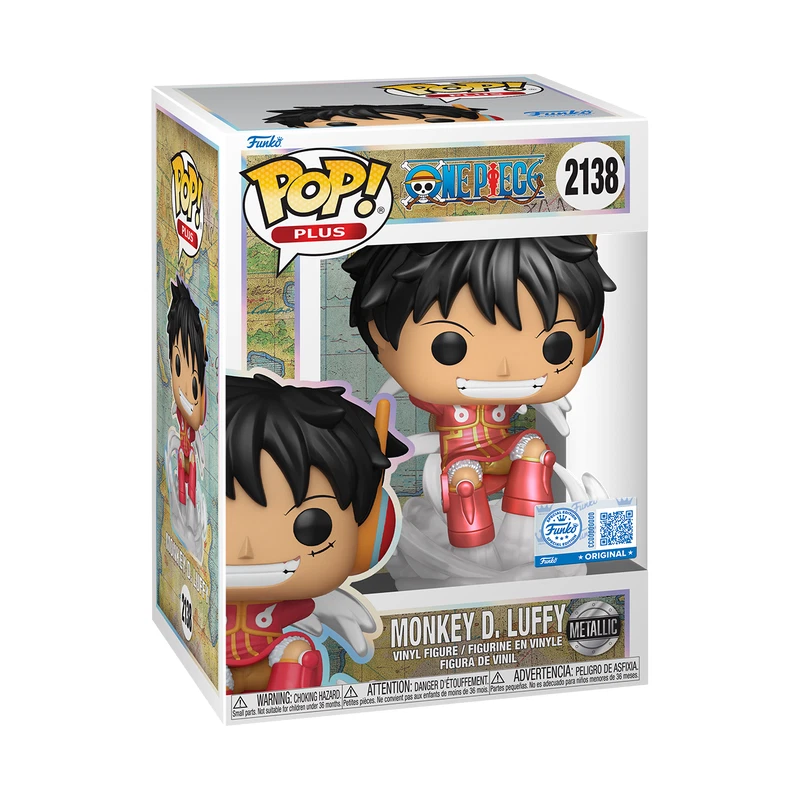 Funko Pop One Piece Monkey D. Luffy # 2138 - Egghead Metallic Exclusive