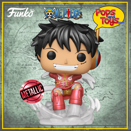Funko Pop One Piece Monkey D. Luffy # 2138 - Egghead Metallic Exclusive