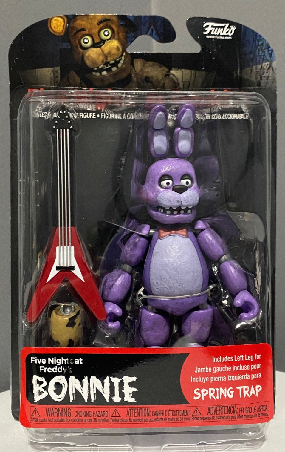 Funko FNAF Bonnie With Guitar and Springtrap Leg Action Figure 5"