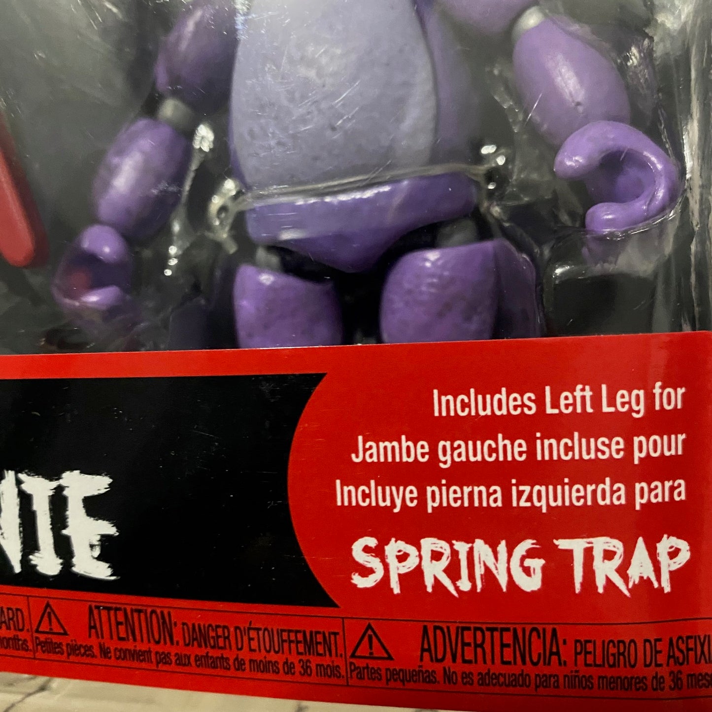 Funko FNAF Bonnie With Guitar and Springtrap Leg Action Figure 5"