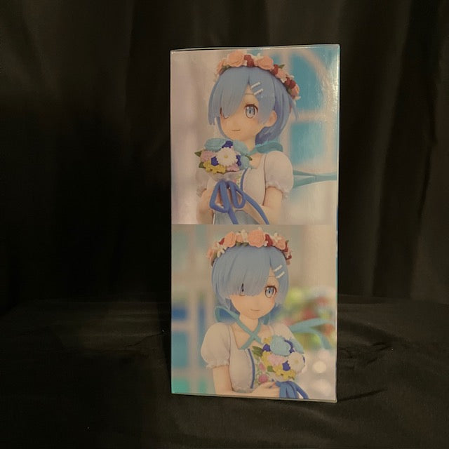 Re:Zero Rem Figure Bridesmaid Ver Furyu Trio-Try-It 8" Tall NEW Furyu
