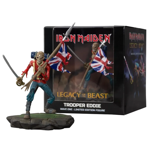 Iron Maiden Eddie Figure The Trooper Legacy of the Beast NIB 4" 1:24