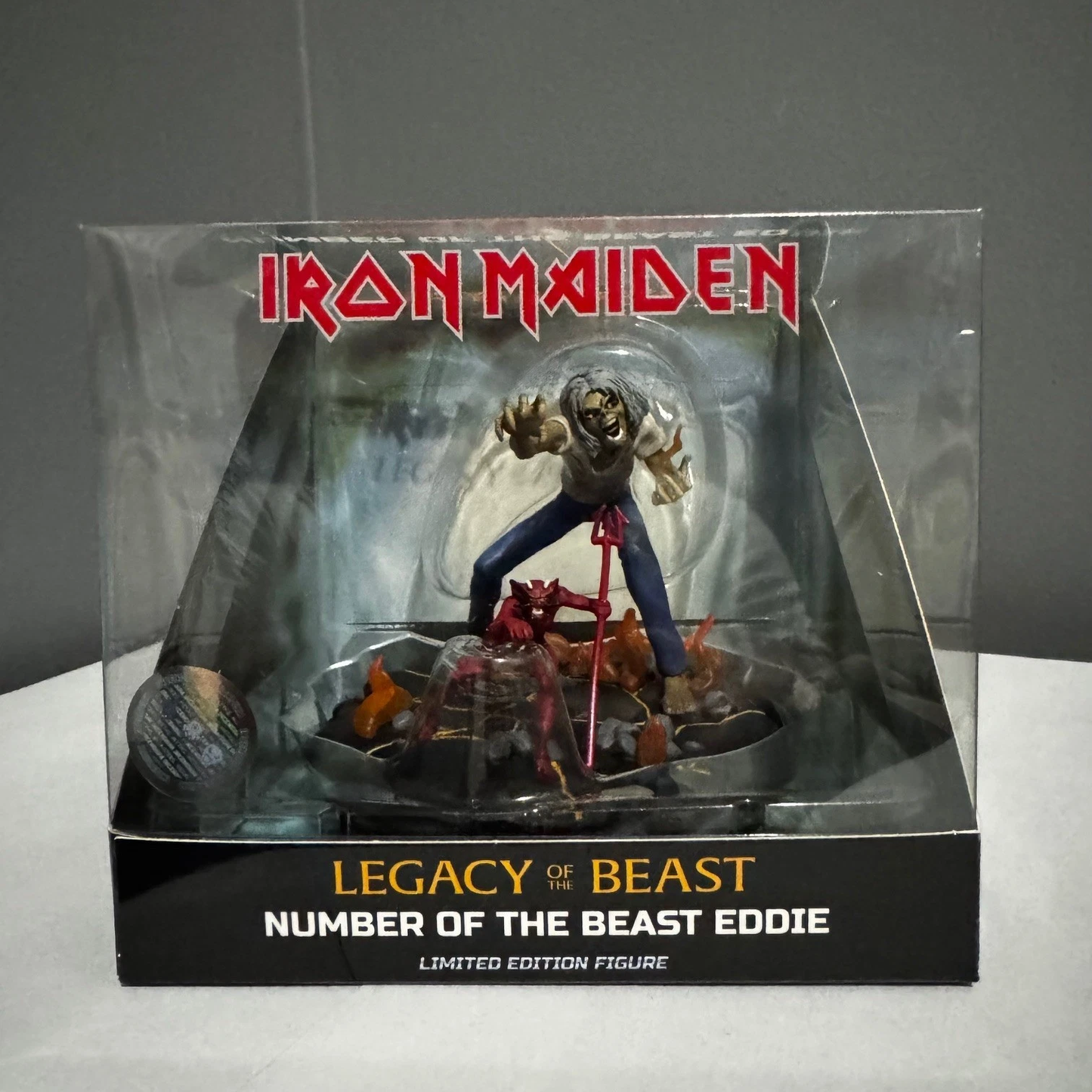 Iron Maiden Eddie Figure The Number of the Beast Legacy of the Beast NIB 4" 1:24