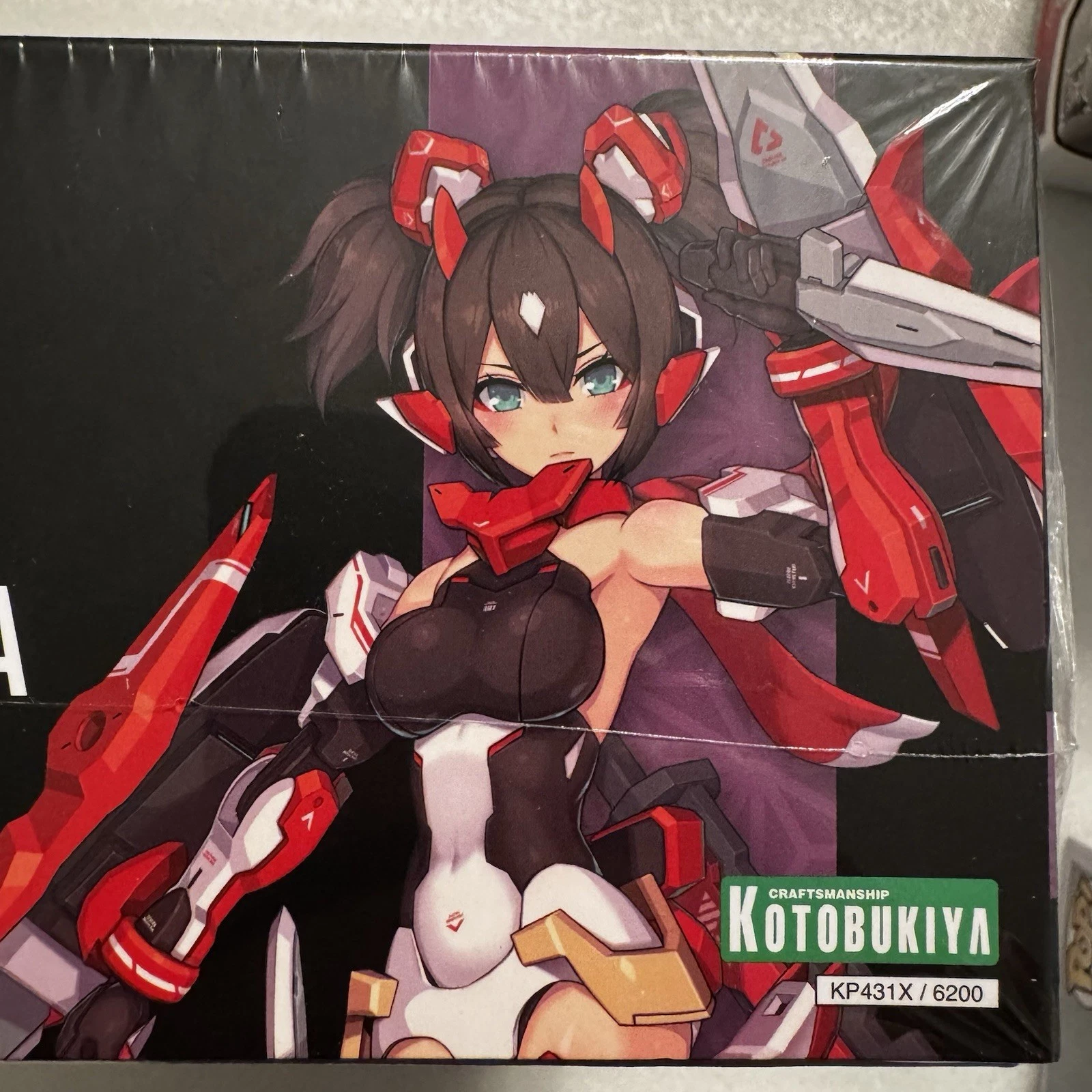 Kotobukiya Megami Device ASRA Ninja 1/1 plastic model kit featuring articulated anime girl with futuristic ninja armor and weapons.