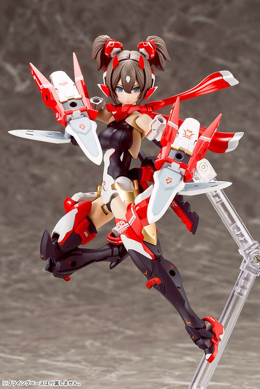 Kotobukiya Megami Device ASRA Ninja 1/1 plastic model kit featuring articulated anime girl with futuristic ninja armor and weapons.
