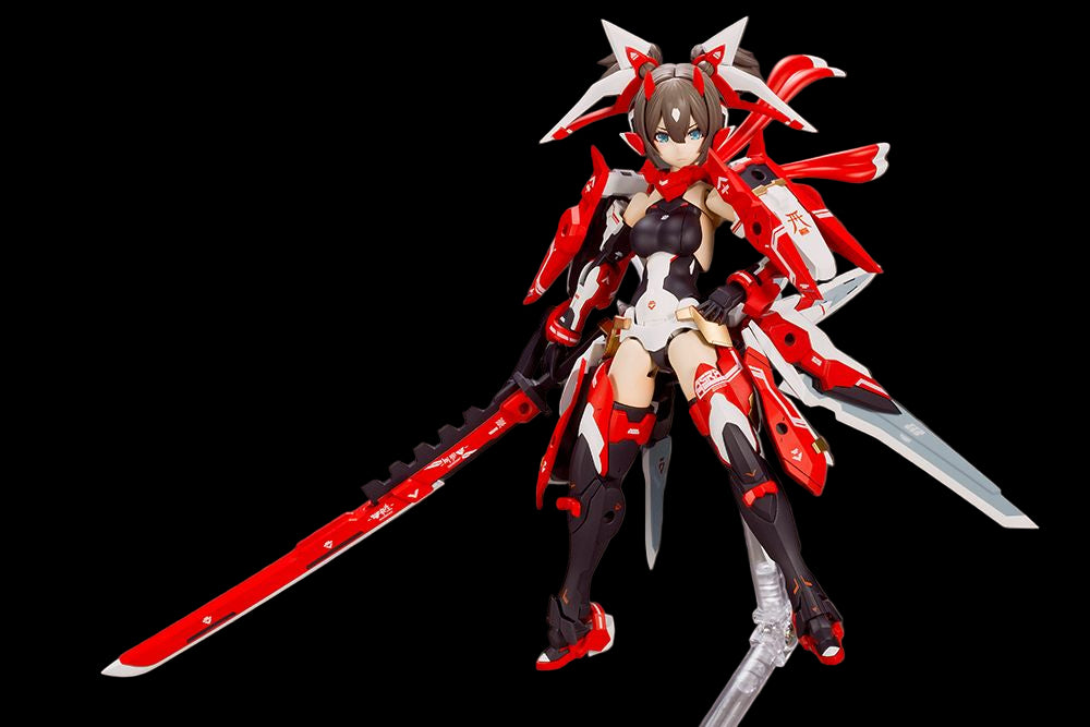 Kotobukiya Megami Device ASRA Ninja 1/1 plastic model kit featuring articulated anime girl with futuristic ninja armor and weapons.